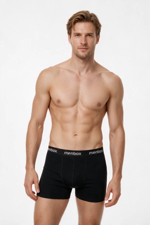 1050 ERKEK MENBOX LİKRALI DÜZ BOXER