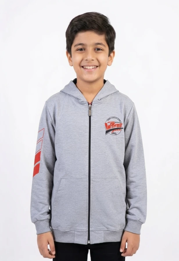 3059 9-12 YAŞ BOYDAN FERMUARLI SWEAT
