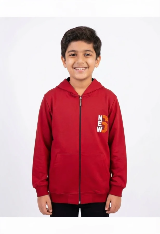 3060 9-12 YAŞ BOYDAN FERMUARLI SWEAT