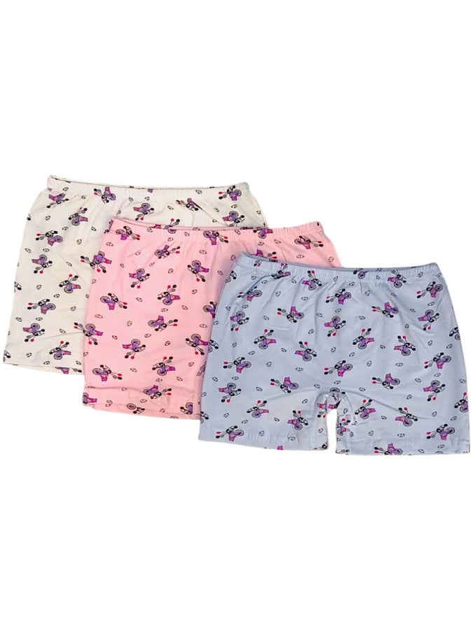 5452 KIZ ÇOCUK GARSON EMP.DESENLİ BOXER