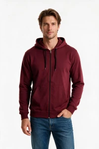 1005 ERKEK 2İP KOMPAK FERMUARLI SWEAT