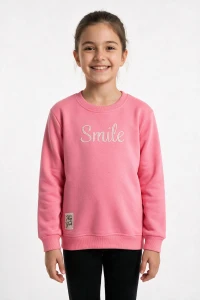 1100 KIZ 3İP S.YAKA SMİLE SWEAT 13/16 YAŞ