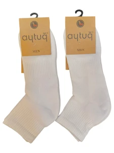 22492 HAVLU ERKEK PATİK BEYAZ ÇORAP