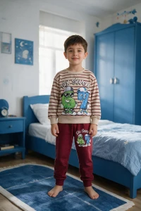 261153-67 ÇİZGİLİ ERKEK EŞOFMAN TKM
