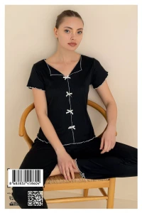 45876 KADIN KISA KOL PİJAMA TAKIMI