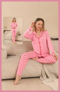 490022 MİLAN U.KOL KADIN PİJAMA TKM