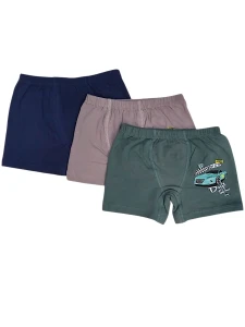 5100 ERKEK ÇOCUK GARSON BASKILI BOXER
