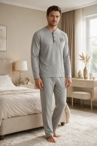 7021 ERKEK SÜPREM U.KOL PİJAMA TAKIM