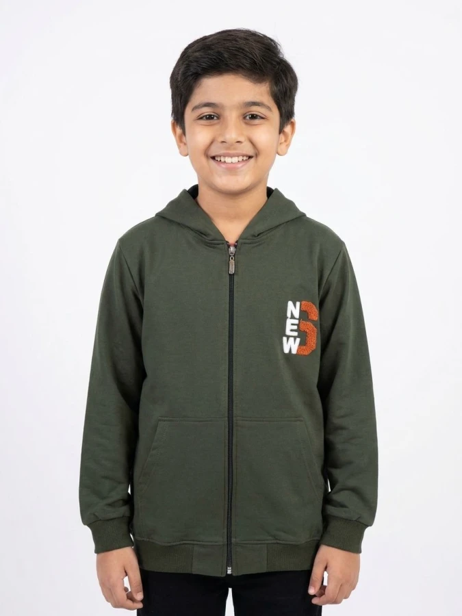 4060 13-16 YAŞ BOYDAN FERMUARLI SWEAT